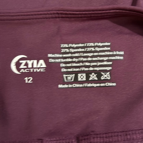 NWT Zyia Active Light n Tight Cropped Leggings, size 12 - Picture 3 of 9